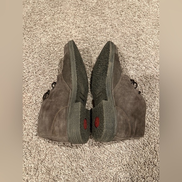 Nordstrom 1901 Made  in Italy Suede Leather Brown Chukka Boots , size 8.5 US - Picture 5 of 9